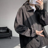 Wiaofellas  -  Men's plus Size Hooded Sun Protection Jacket M-XXXXXL Lightweight Windproof UPF 50+ Outdoor Sports Casual Streetwear Tops