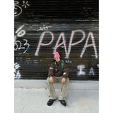 WIAOFELLAS  -  American retro jeans new camouflage leopard print jeans for men and women loose straight and versatile casual trousers