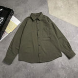 WIAOFELLAS  -  White Long Sve irt Youthful Sle Inner Wear for Men Spring Season Loose Fit Faionable Youth Japanese Sensation