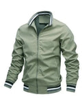 Wiaofellas  -  Men Windbreaker Jacket White Casual Jacket Fashion Men Outdoor Waterproof Sports Coat Spring Summer Bomber Jacket Men Clothing