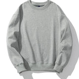 WIAOFELLAS  -  New Men's Autumn Velvet Sweatshirts Round Neck Solid Color Long Sleeved Tops Couples Coat Women Sweatshirt Casual Clothing MY542