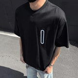 WIAOFELLAS  -  Niche Design Men's T-shirts Round Collar Zipper Decoration Casual Tops Short Sleeved Loose Male Pullover Tees Tide