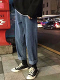 WIAOFELLAS  -  Baggy Jeans Men Women Hip Hop High Street Cashew Flower Jean Oversized Straight Wide Leg Denim Trousers Patchwork