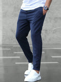 Wiaofellas  -  Business Casual Men's Pants Micro Beam Sports Versatile Long Trousers Comfortable Fit Summer Fashion