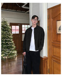 WIAOFELLAS  -  Autumn and Winter Thick Sweater Jacket Men's Solid Color Loose and Handsome Knitted Cardigan Casual Neutral Style