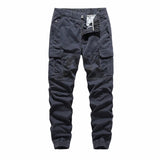 WIAOFELLAS  -  Fashion Cargo Pants Men Streetwear Leisure Thick Cotton Jogger Pants Multi Pockets Ankle Banded Man Casual Trousers MY193