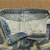 WIAOFELLAS  -  Ripped hole plankton handsome high street trend denim shorts men summer everything to do old washed pants five quarter pants