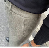 WIAOFELLAS  -  Men's Pants Autumn Cotton Casual Korean Pants Men's Trousers Straight Slim Fit Tooling Long Pants Men's Fashion B374
