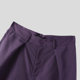 WIAOFELLAS  -  Men Wide Leg Pants Solid Color Button Joggers Loose Trousers Men Streetwear Pleated Fashion Casual Male Pants S-5XL