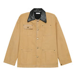 WIAOFELLAS  -  Korean Style Men's Shoulder Pads Jackets Single Breasted Design Turn Down Collar Loose Male Clothing New Menwear