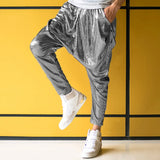 WIAOFELLAS  -  Foreign Trade Trendy Men's Performance Clothing Harun Pants Low Crotch Cross Pants Street Dance Performance Hanging Crotch