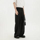 WIAOFELLAS  -  Black Suit Pants Men Oversized Fashion Social Mens Dress Pants Korean Loose Wide Leg Pants Mens Office Formal Trousers M-3XL