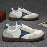 WIAOFELLAS  -  New Fashion Color Patchwork Comfortable Breathable Material Wear-resistant Flat Non-slip PVC Outsole All Match Casual Shoes