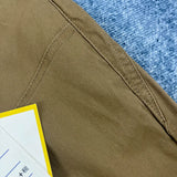 WIAOFELLAS  -  High-end cotton casual pants men's American retro small straight slim cargo pants