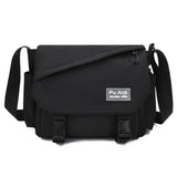 WIAOFELLAS  -  Men Oxford Crossbody Bags Travel Casual Top-handle Messenger Bag Outdoor Handbag Travel School Retro Zipper Shoulder Bag