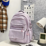 WIAOFELLAS  -  Nylon Backpack for Student Black Teenager Large Sweethearts Serviceable Travel Rucksack High Quality Unisex Laptop Knapsack