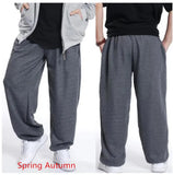 WIAOFELLAS  -  Summer Loose Thin Sweatpants Hiphop Men's Joggers Casual Baggy Wide Leg Pants Cotton Plus Size 4XL Dance Trousers Clothing