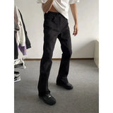 WIAOFELLAS  -  Bla Knife  Jeans Men Summer CleanFit Flared Slim Straight Long Pants American High Street Vibe Straight Leg Jeans