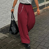 Wiaofellas  -  Men Striped Pants Loose Elastic Waist Joggers Casual Trousers Men Streetwear Baggy Fashion Leisure Male Long Pants