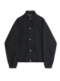 WIAOFELLAS  -  Korean Style Solid Color Stand Collar Denim Jacket Single Breasted Men Clothing Versatile Winter Male Coat