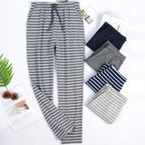 WIAOFELLAS  -  Men's Home Pants Cotton Autumn Spring Sleep Bottoms Male Plus Size Casual Sports Trousers Sleepwear Pajama Pants for Men MY458