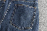 WIAOFELLAS  -  Patchwork fashion tie dye men's jeans loose straight leg American high street trend youth spring and autumn pants
