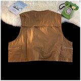 WIAOFELLAS  -  American Outdoor Multi-function Short Vest Jacket Basic Commuting Versatile Vest Cityboy Workwear Waistcoat Aesthetic Urban Chic