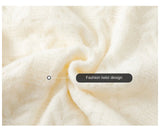 WIAOFELLAS  -  Round Neck Sweater Ribbed Neckline Not Easy Deform Thick Warm Fashion Trend Crisp Shape High Thin Quality Fabric Comfortable