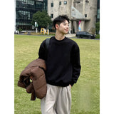 WIAOFELLAS  -  Men's Fce Lined Hoodie Bla Heavyweight Long Sve Base Layer irt Cleanfit oulder Length Casual Comfortable Sweatirt