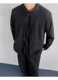 WIAOFELLAS  -  Simple Men's Jackets Stand Collar Thin Solid Color Quick-dry Casual Sun-protective Clothing Loose Male Coats Summer