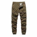 WIAOFELLAS  -  Fashion Cargo Pants Men Streetwear Leisure Thick Cotton Jogger Pants Multi Pockets Ankle Banded Man Casual Trousers MY193