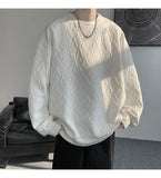 WIAOFELLAS  -  American Style Men's Crew Neck Sweatshirt Basic Pullover Harajuku Sweatshirt Long Sleeve T-shirt Fashion Men's Clothing 5XL