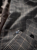 WIAOFELLAS  -  Classic Lapel Patchwork Jackets For Mens Spring Trendy Zip-up Slim Fit Outerwear Men Stylish Plaid Printed Jacket Coats