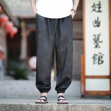 Wiaofellas  -  Men's Imperial Pattern Casual Pants - Summer Spring Trendy Stretch Comfort Fit Lounge & Streetwear Style Plus Size Men 5XL