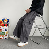WIAOFELLAS  -  Straight Pants Men Sweatpants Korean Clothes Jogging Spring Men's Clothing Hip Hop Streetwear Joggers Pants Men
