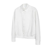 WIAOFELLAS  -  Casual High End White Shirt For Men And Women 2025 New Autumn Lapel Single Breasted Long Sleeve Blouse Top Chic