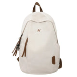 WIAOFELLAS  -  Fashion Women's Nylon Cloth Solid Color Large Capacity Student Schoolbag Simple Casual Ladies Outdoor Versatile Travel Backpack