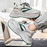 WIAOFELLAS  -  Autumn Men Casual Sneakers 7cm Chunky Platform Sports Shoes Brand Tennis Running Sneakers Male Breathable Outdoor Walking Shoes