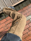 Wiaofellas  -  Brown Straight Leg Workwear Trousers Men Summer Loose Logging Sle High Street Vibe Knife  Casual Pants Youth Faion