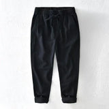 WIAOFELLAS  -  Spring Summer Men Cotton Linen Pants Solid Trousers Male Loose Hemp Casual Breathable Sports High Quality Pants For Male