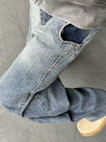 WIAOFELLAS  -  American Fashion Ripped Jeans Men Retro Trendy Floor-length Wide-leg High Street Design Reverse Wear Loose Street Style Pants