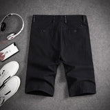 Wiaofellas  -  Summer Men Fashion Thin Casual Short Pants Men's Korean Solid Color Pockets Shorts Male New Slim Straight Shorts G299