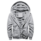 WIAOFELLAS  -  Mens Winter M-5XL Fur Sweater Hooded Korean Sports Plush Thickened Men's Coat Warm Baseball Uniform with Hat Zipper Design