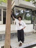 Wiaofellas  -  Summer New Men Loose Seven-point Cargo Pants Trendy Comfortable Breathable Casual Street Daily Trousers