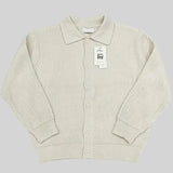 WIAOFELLAS  -  Men's jacket solid color loose autumn and winter lazy knitted cardigan Korean version lapel casual knitted sweater sweater