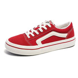 WIAOFELLAS  -  Hot Sale Classic Red Men Canvas Shoes Fashion Lace-up Mens Canvas Sneakers Hip Hop Skateboard Casual Shoes Men Vulcanized Shoes