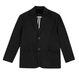 WIAOFELLAS  -  Brown Black Suit Jacket Men Fashion Social Mens Dress Jacket Korean Loose Casual Suit Jacket Mens Office Formal Jacket Coat