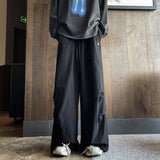 WIAOFELLAS  -  Cargo Pants Men American High Street Wide Leg Trouser Couples Loose Casual Teens Streetwear Hip Hop Simple Mopping All-match