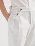 Wiaofellas  -  Spring/Summer New Light Business Elegant Casual Italian Naples High-Waisted Straight Leg Long Pants Men's Suit Pants