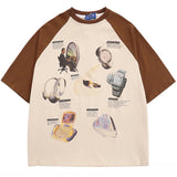 WIAOFELLAS  -  Streetwear Men T Shirt Sport Style Hip Hop Oversized T-Shirt Retro Patchwork Harajuku Tshirt Cotton Hipster Casual Tops Tee